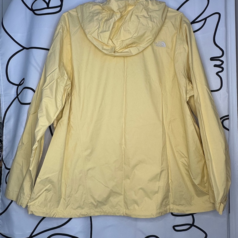 The North Face Women's Unlined Light Yellow Rain Jacket XXXL - Picture 4 of 7